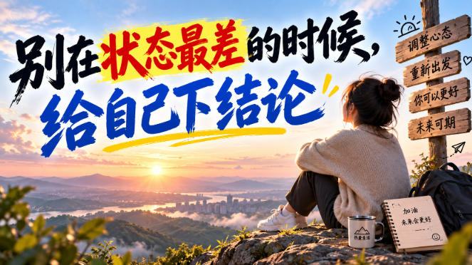 某公众号付费文章:别在状态最差的时候,给自己下结论-拾亿云创