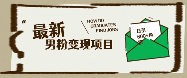 最新男粉变现项目，日引100+S粉，流量爆炸，小白轻松上手-云启网创